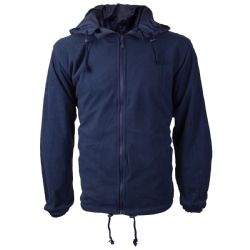 12 Pieces of Big Mens Nylon Hooded Windbreaker Jacket Navy