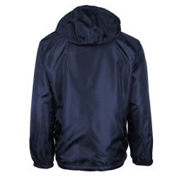 12 Pieces of Big Mens Nylon Hooded Windbreaker Jacket Navy