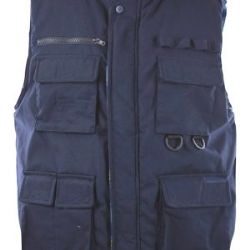 12 of Mens Multiple Pocket Water Resistant Utility Padded Vest Navy C
