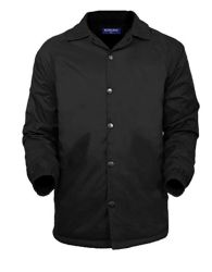 12 Pieces of Big Mens Lightweight WateR-Resistant Windbreaker Coach Jacket Black