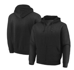 12 Pieces of Mens Heavy Weight Zippered Hoodie Charcoal C