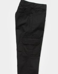 12 Pieces of Mens Cargo Pocket Pants Black