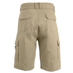 12 Pieces of Mens 13in Inseam Twill Belted Cargo Shorts Tan