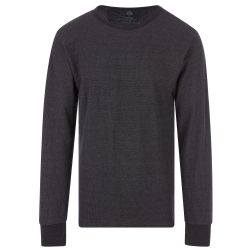 Yacht And Smith Men's Thermal Long Sleeve Shirt In Gray Size 2xl