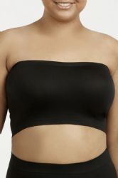 144 Pieces Sofra Ladies Seamless Tube Top Bra Plus Size - Womens Bras And Bra Sets