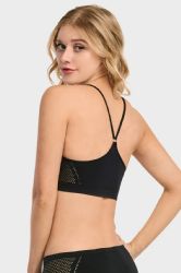 144 Pieces Sofra Ladies Seamless Sports Bra - Womens Bras And Bra Sets