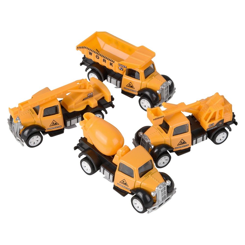 288 pieces 3" Die Cast Pull Back Construction Vehicles 12ct - Car, Planes, Trains & Bikes