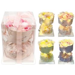 12 Pieces Led Soap Rose Assorted 18 X 18 X 28 cm - Valentine Decorations