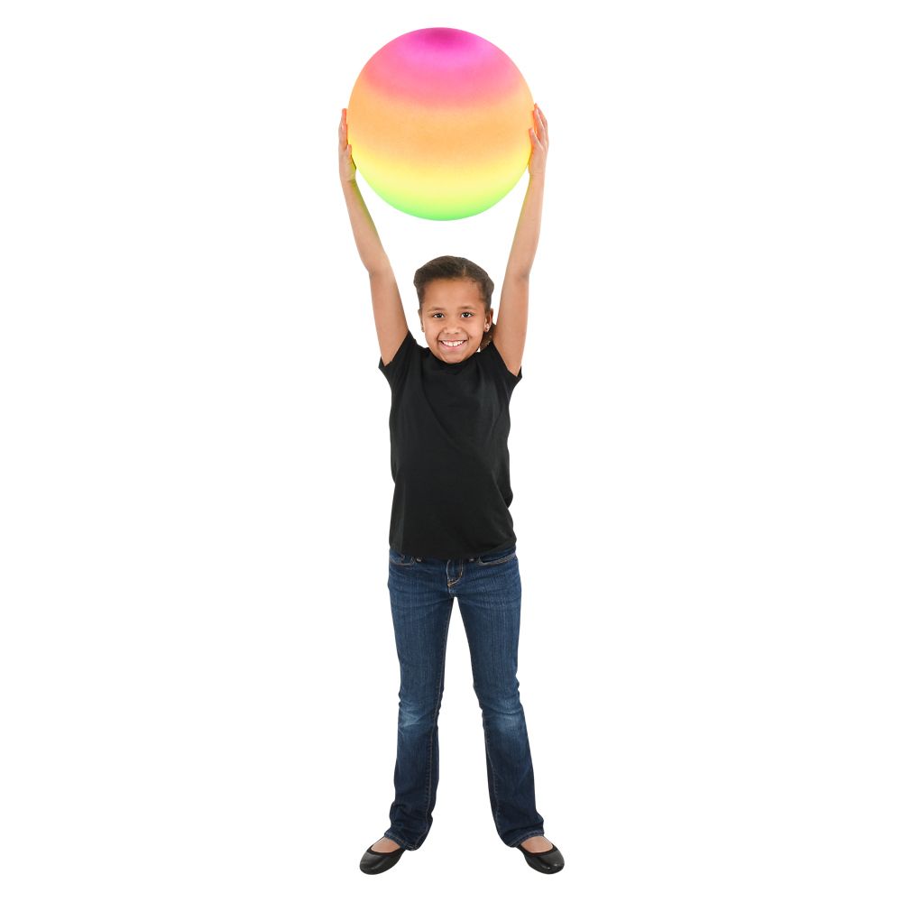 24 pieces Neon Rainbow Playground Ball 16 inch  24/18 - Balls