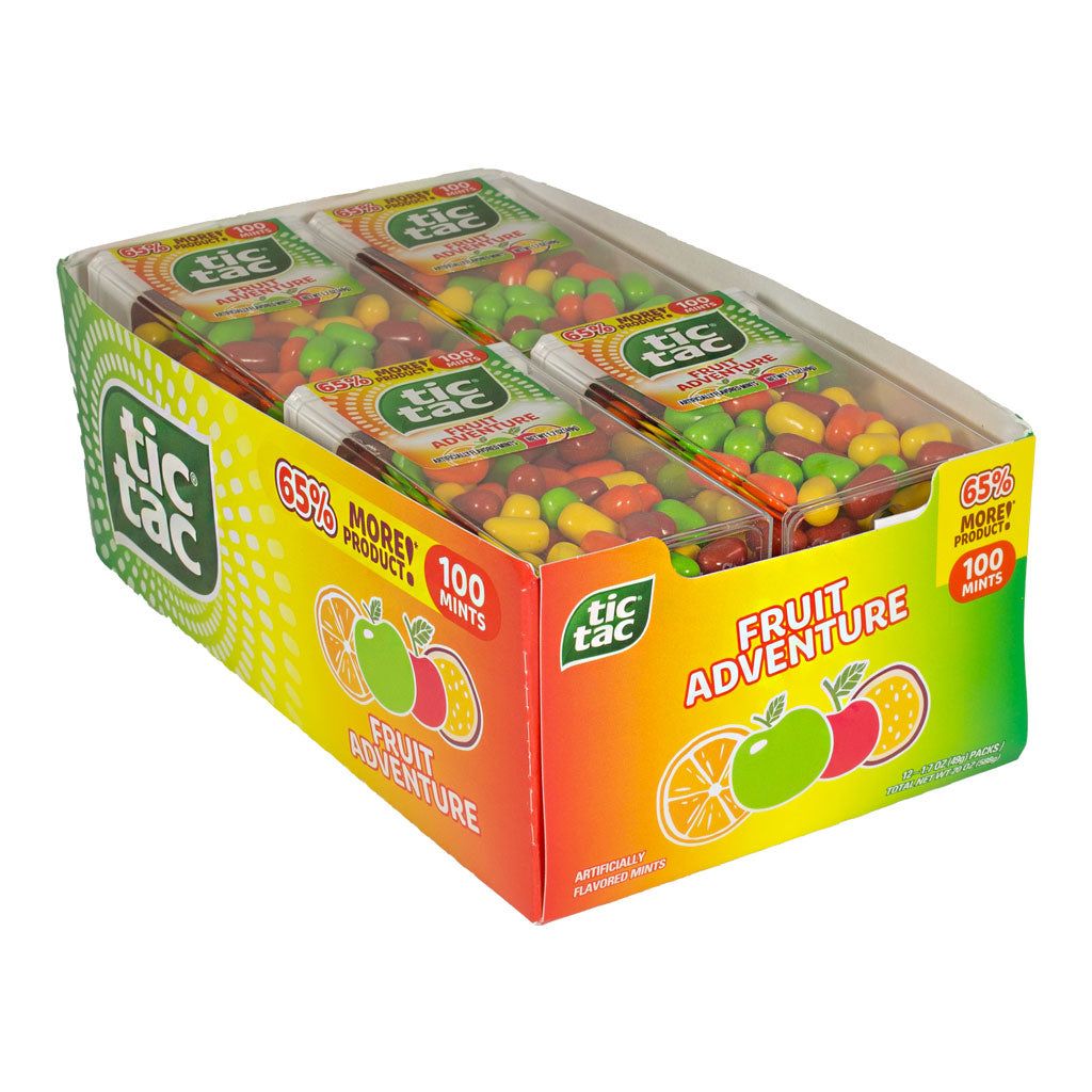 36 Pieces Tic Tac Fruity Adventure Breath Mints - 1.7 oz. - Candy