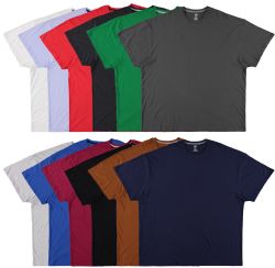 Men's Cotton Short Sleeve T-Shirt Size Small, Assorted Colors