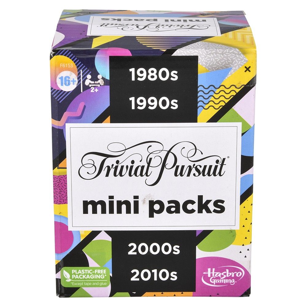 64 pieces Hasbro Trivial Pursuit Decades Mini Packs - Card Games