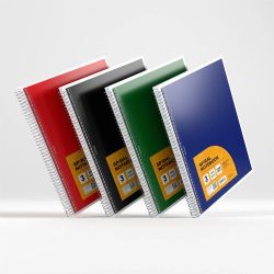 36 Wholesale 3 Subject Notebook, 120 Sheets, Wide Ruled, Assorted colors