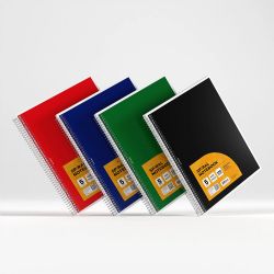 24 Wholesale 5 Subject Notebook 150 Sheets Wide Ruled Assorted Colors