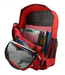 24 Wholesale Multi Pocket School Book Bag
