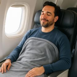 12 of Plush Travel Pillow & Blanket Set