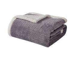 12 of Braided Texture Sherpa Blanket