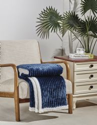 24 of Corduroy & Sherpa Reversible Throw