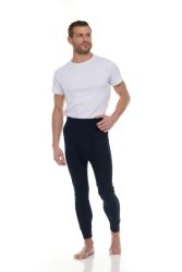 3 Wholesale Yacht And Smith Men's Thermal Pants In Navy Blue Size Large