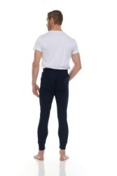 3 Wholesale Yacht And Smith Men's Thermal Pants In Navy Blue Size Large