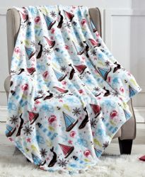 12 Wholesale Kids' FuN-Filled Fleece Throw