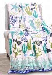 12 Wholesale Kids' FuN-Filled Fleece Throw