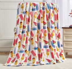 12 Wholesale Kids' FuN-Filled Fleece Throw