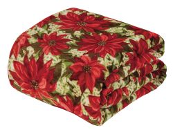 12 Wholesale Festive Holiday Fleece Throw