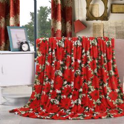 12 Wholesale Festive Holiday Fleece Throw