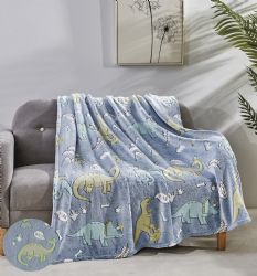 12 Wholesale GloW-IN-ThE-Dark Fleece Throw