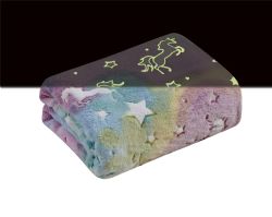 12 Wholesale GloW-IN-ThE-Dark Fleece Throw