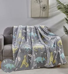 12 Wholesale GloW-IN-ThE-Dark Fleece Throw