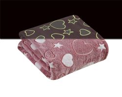 12 Wholesale GloW-IN-ThE-Dark Fleece Throw