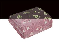 12 Wholesale GloW-IN-ThE-Dark Fleece Throw
