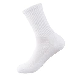 216 Wholesale Knocker Men's Half Cushioned Crew Socks With Arch Support And Mesh White Size 09-11