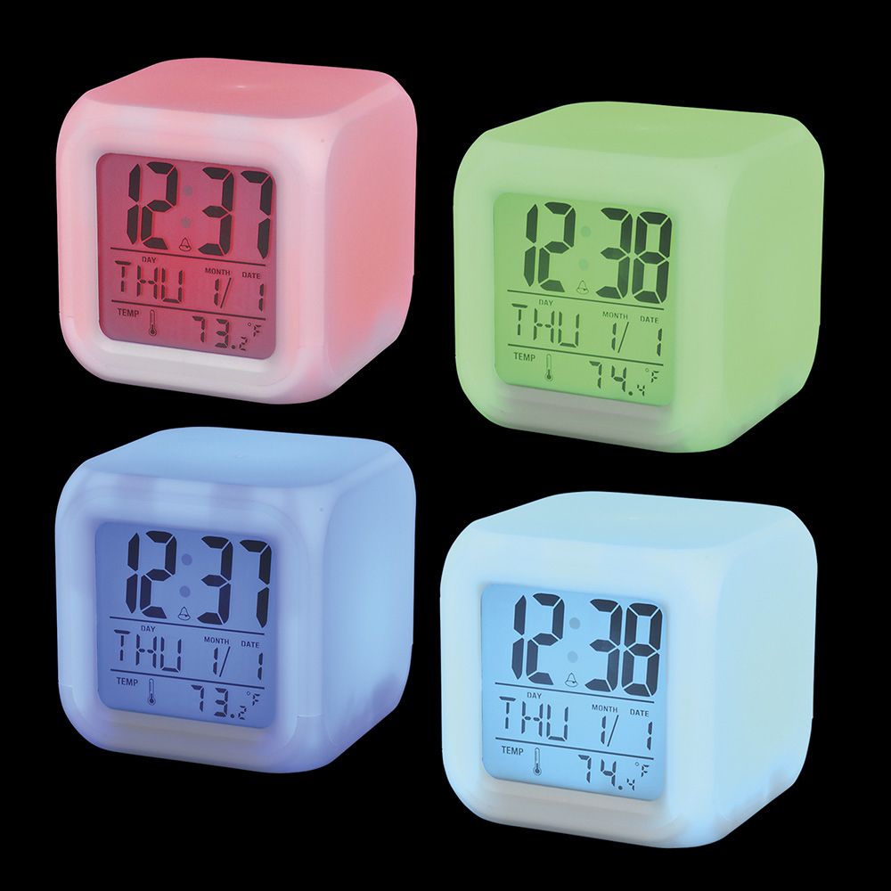 48 pieces 3" Color Changing Led Mood Clock - Store