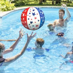 60 Wholesale Inflatable 16 Inch Patriotic Stars Beach Balls (12-Piece)