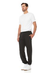 24 Wholesale Mens Fleece Cotton Blend 12 Jogger Pants And 12 Hoodies In Black Size Small