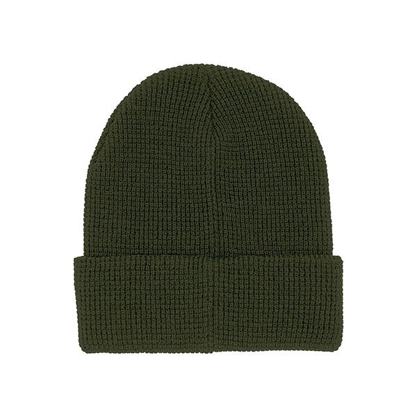 24 pieces Waffle Knit Cuff Beanie OLIVE - Winter Beanie Hats