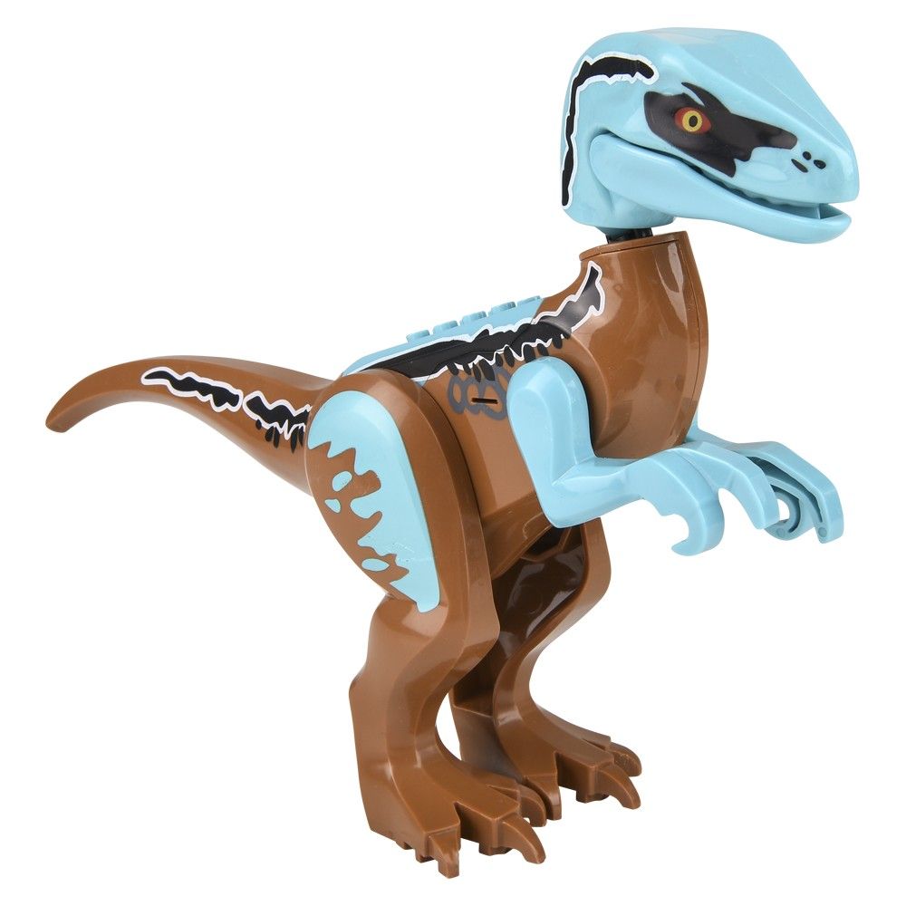 12 pieces Velociraptor Roaring Dinosaur Block Figure - Animal & Reptiles