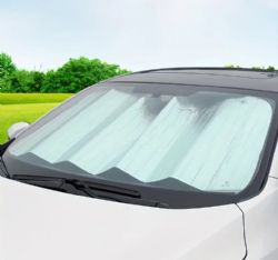60 Wholesale Car Sunshade With 2 Suction Cups - Silver