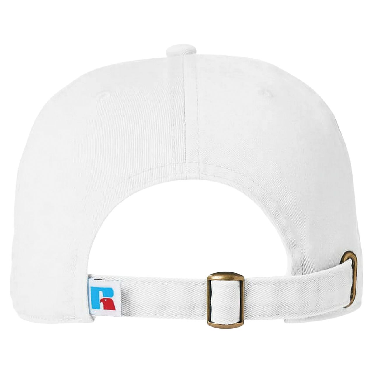 100 pieces Russell Athletic R Dad Cap - White - Baseball Caps & Snap Backs
