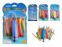96 Sets 30 Twisty Balloons, Air Pump Included  - Balloons & Balloon Holder