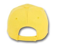 48 Pieces 6 Panel Velcro Mid Profile Cap Yellow - Baseball Caps & Snap Backs