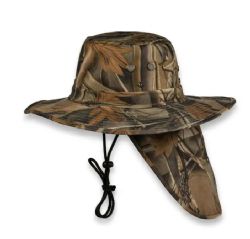 48 Pieces High Profile Wide Brim Sun Hat Hunting Camo - Sun Hats