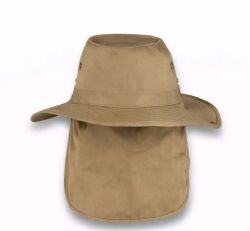 48 Pieces High Profile Wide Brim Sun Hat Khaki - Sun Hats