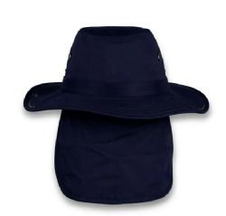 48 Pieces High Profile Wide Brim Sun Hat Navy - Sun Hats