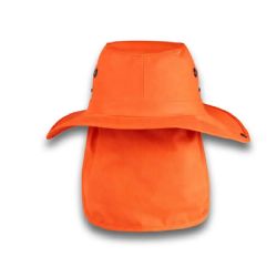 48 Pieces High Profile Wide Brim Sun Hat Orange - Sun Hats