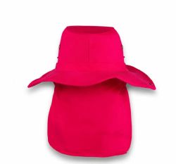 48 Pieces High Profile Wide Brim Sun Hat Pink - Sun Hats