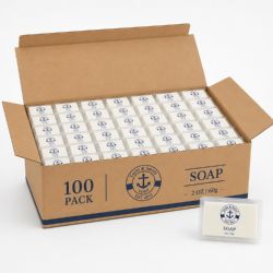 100 Wholesale Yacht & Smith Bar Soap 2oz In Plastic Box